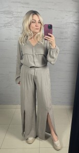 Spodnie NU Denmark taupe