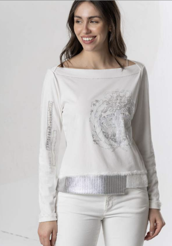 Bluzka Elisa Cavaletti kremowa