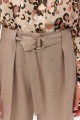 Spodnie Feria Szerokie Beżowe