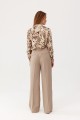 Spodnie Feria Szerokie Beżowe